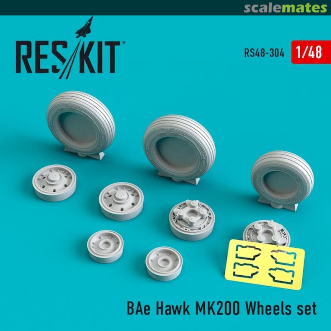 Boxart BAe Hawk Mk.200 - wheels set RS48-0304 ResKit