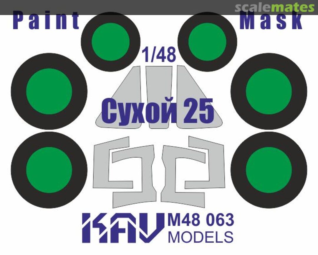 Boxart Su-25 paint mask (Smer) KAV M48 063 KAV models