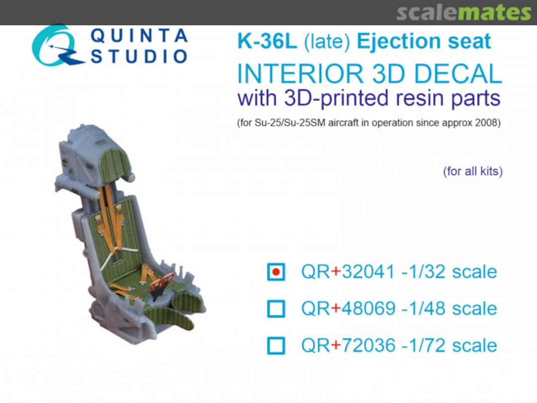 Boxart K-36L (late) ejection seat QR+32041 Quinta Studio