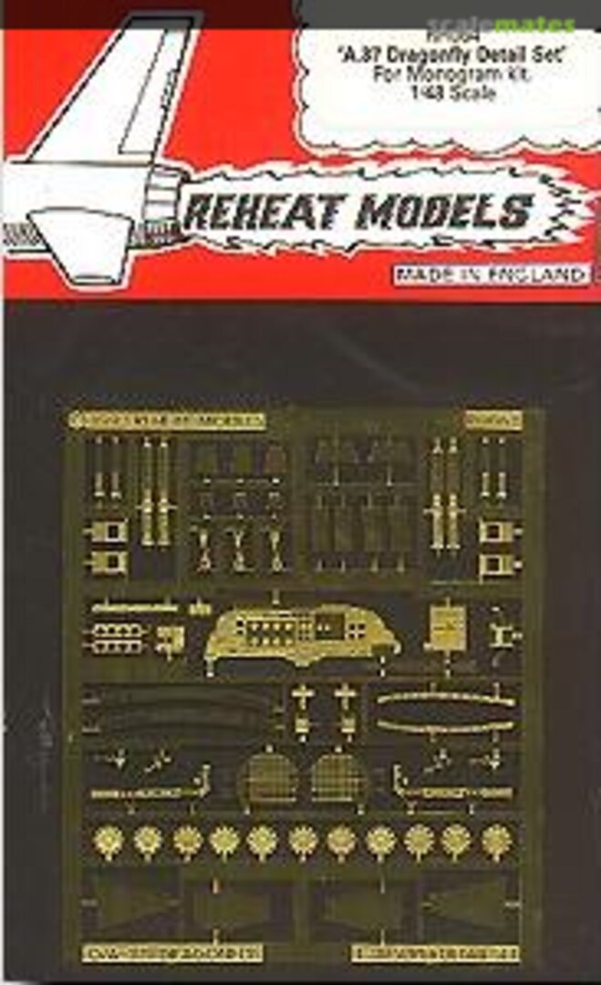 Boxart O/A-37 Dragonfly Detail Set RH064 Reheat Models