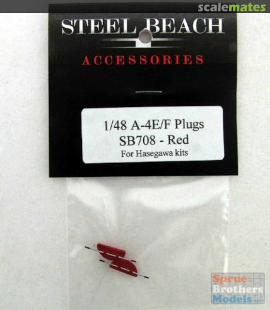 Boxart A-4 Skyhawk Plugs Red Pre-Painted 48084 Steel Beach