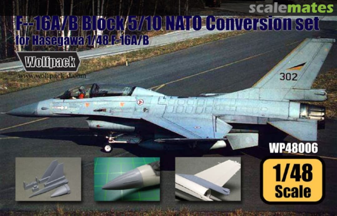 Boxart F-16A/B Block 5/10 NATO Conversion Set WP48006 Wolfpack