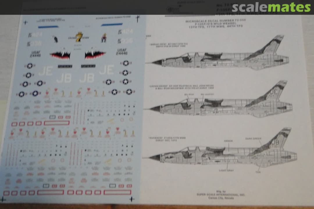 Boxart F-105F/G Wildweasel Thunderchief 72-556 SuperScale International