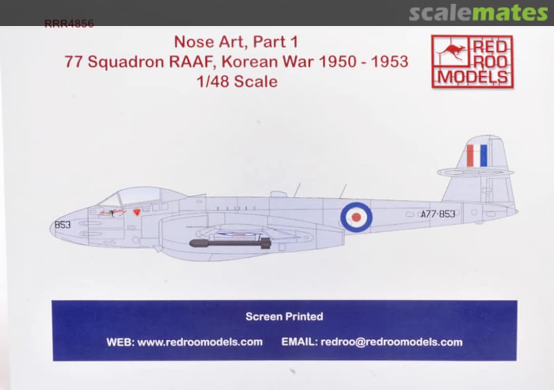 Boxart 77 Squadron RAAF Korean War 1950-1953 RRR4856 Red Roo Models