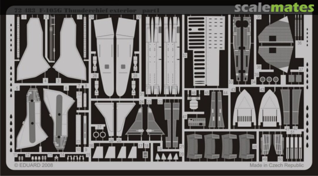 Boxart F-105G exterior 72483 Eduard