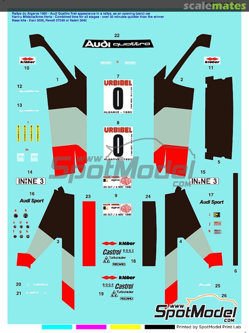 Boxart Audi Quattro Rally PLB2-160531 Print Lab Decals