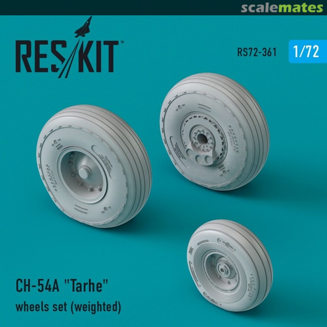 Boxart CH-54A Tarhe - Weighted Wheels Set RS72-0361 ResKit