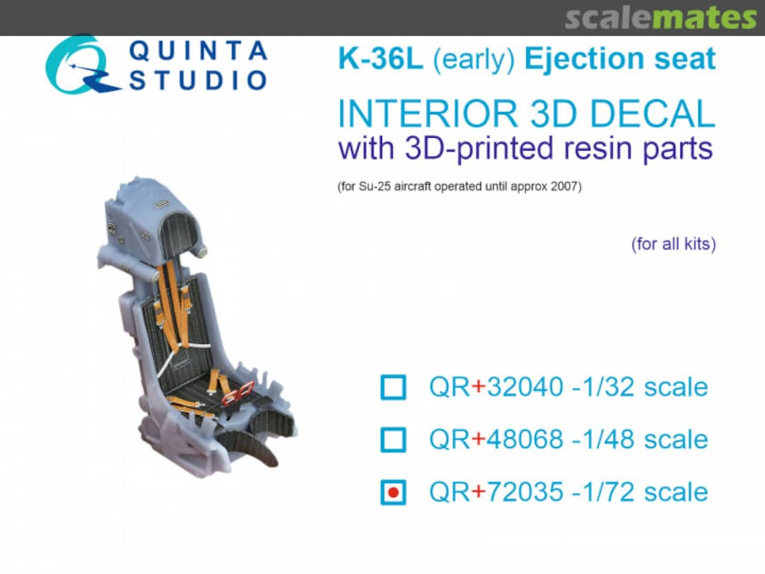 Boxart K-36L (early) ejection seat QR+72035 Quinta Studio