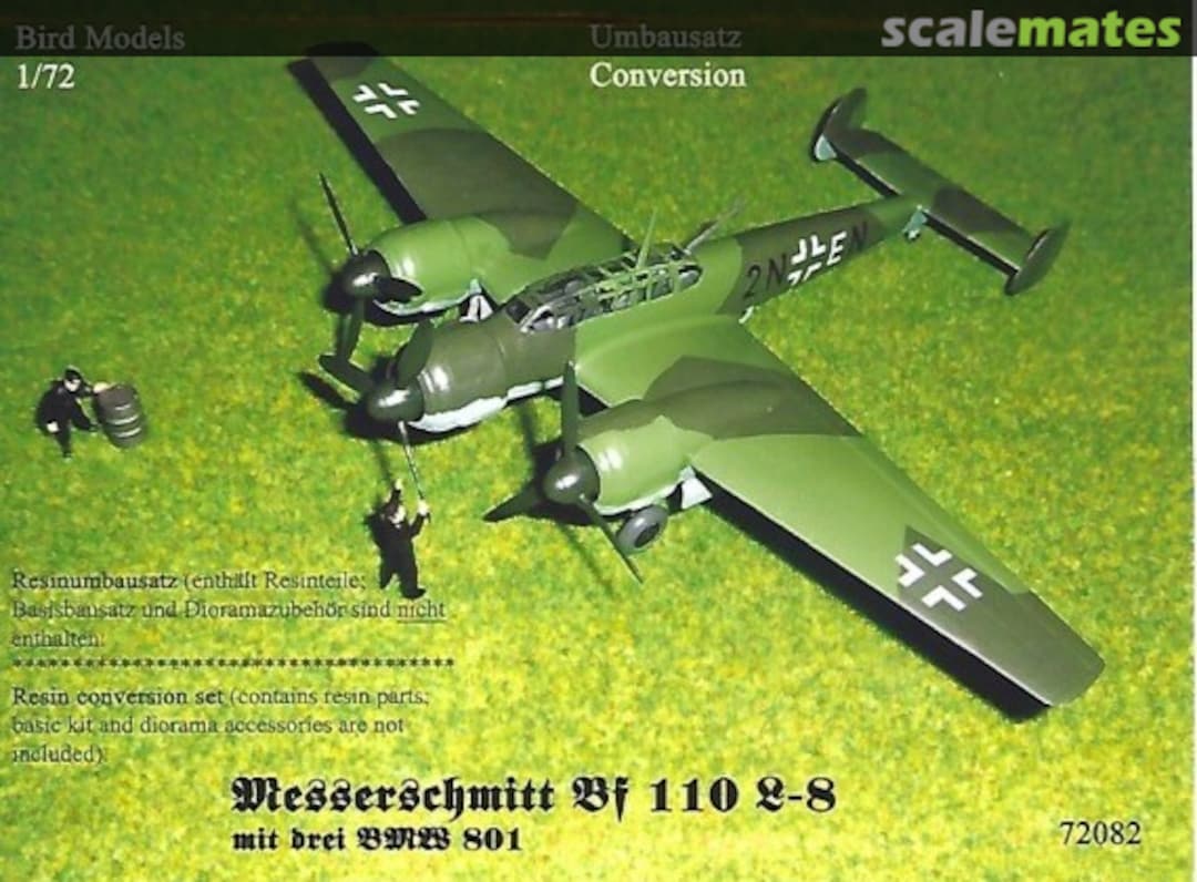 Boxart Messerschmitt Bf 110 L-8 72082 Bird Models