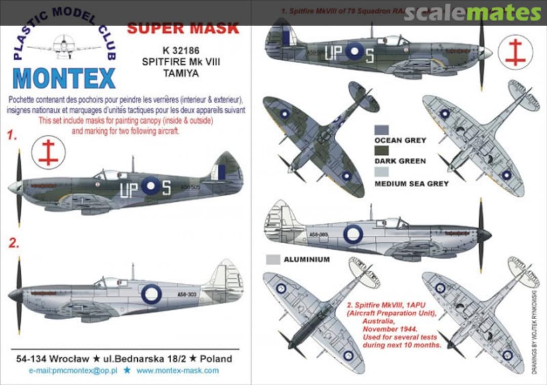 Boxart Spitfire Mk VIII "RAAF" K32186 Montex