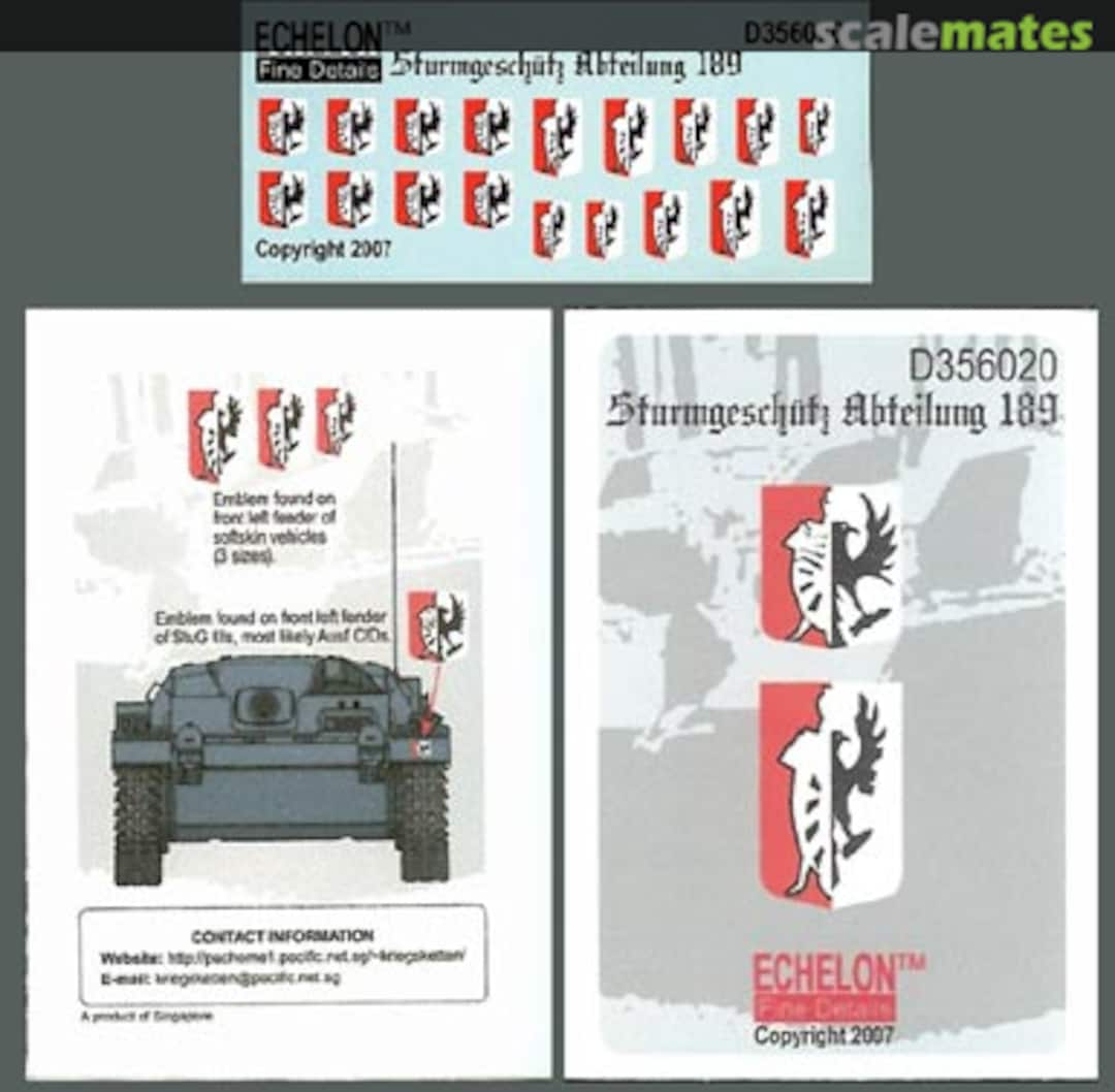 Boxart Sturmgeschütz Abteilung 189 D356020 Echelon Fine Details