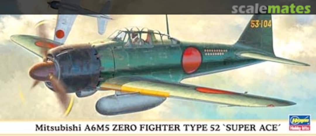 Boxart Mitsubishi A6M5 Zero Fighter Type 52 'Super Ace' 00919 Hasegawa