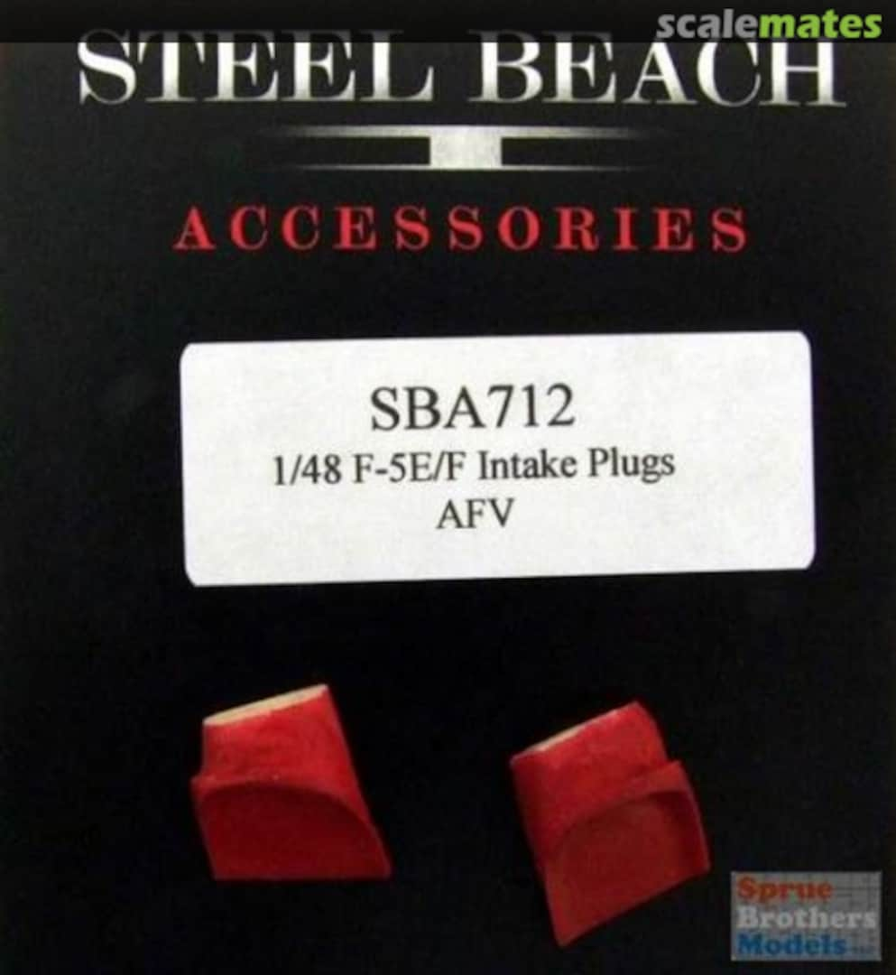 Boxart F-5E F-5F Tiger II Intake Plugs Red Pre-Painted 48088 Steel Beach