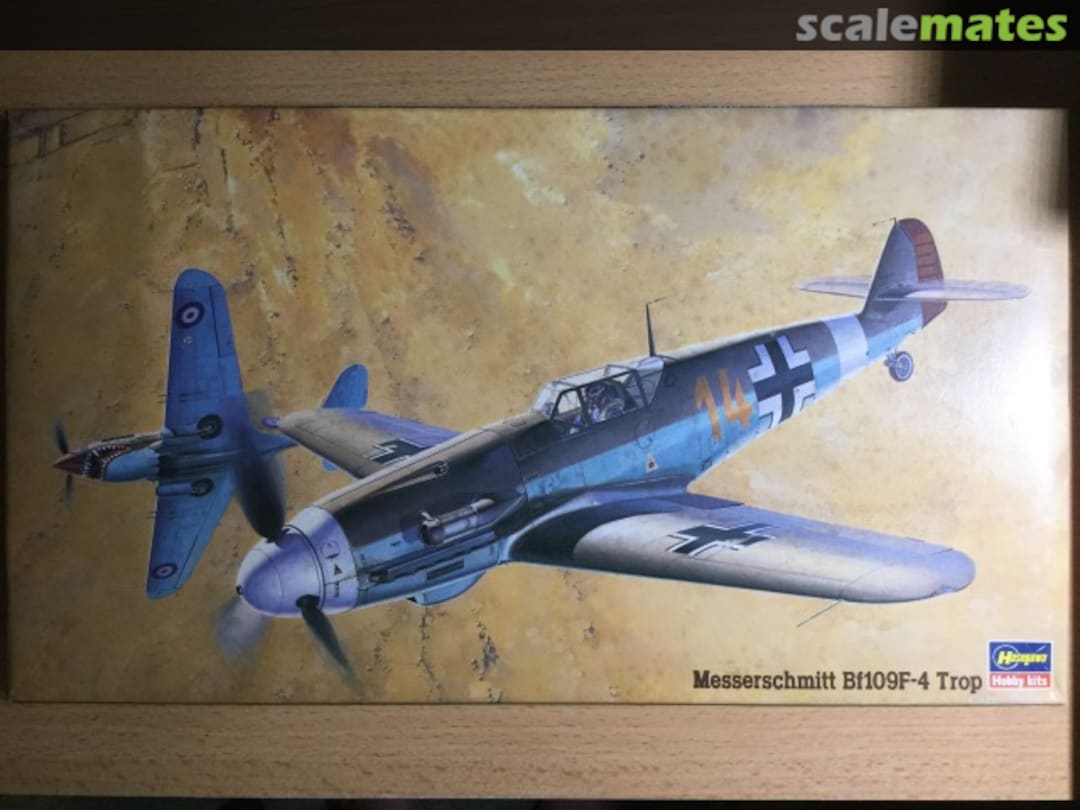 Boxart Messerschmitt Bf109F-4 Trop 09012 Hasegawa