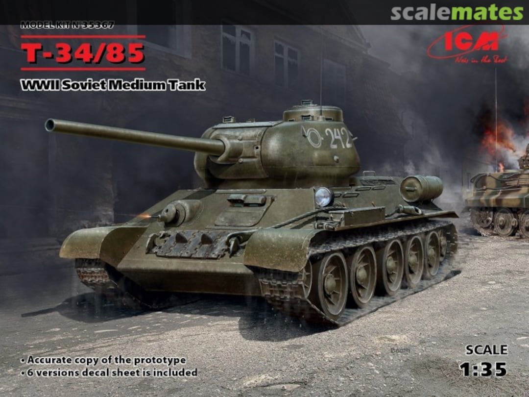 Boxart T-34/85 35367 ICM