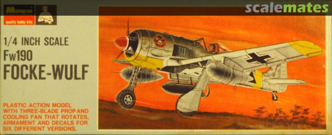 Boxart Fw190 Focke-Wulf PA107 Monogram