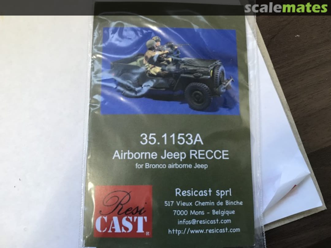 Boxart Airborne Jeep RECCE for Bronco airborne jeep 35.1153A Resicast