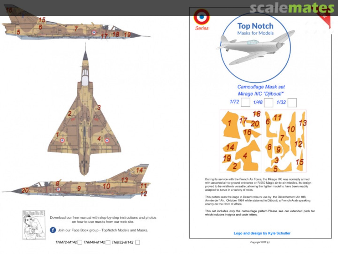 Boxart MIRAGE IIIC "Djibouti" TMN48-M142 TopNotch