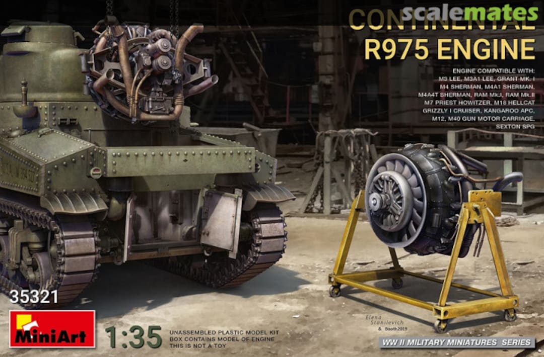 Boxart Continental R975 Engine 35321 MiniArt