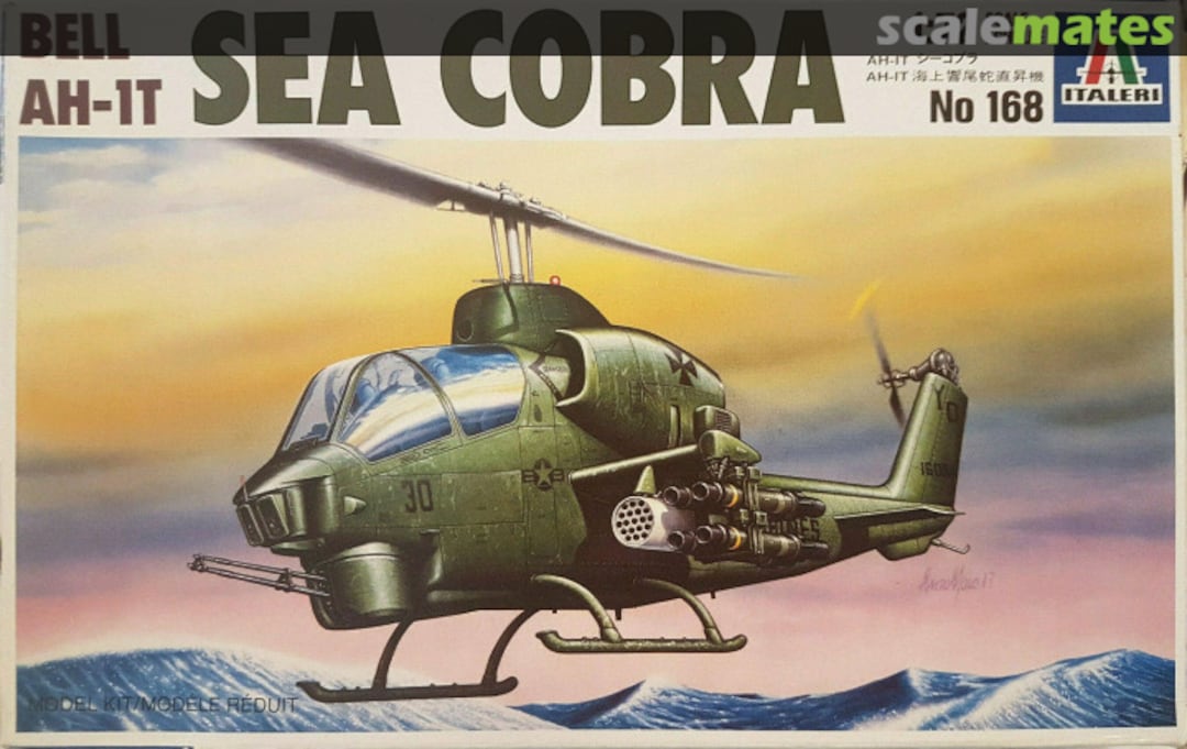 Boxart Bell AH-1T Sea Cobra 168 Italeri