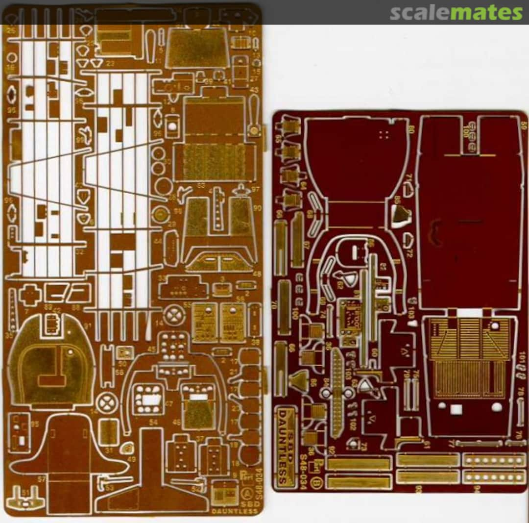 Boxart SBD 3/5 Dauntless-interior S48-034 Part