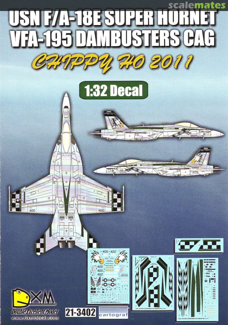 Boxart F-18E Super Hornet 21-3402 DXM Decals