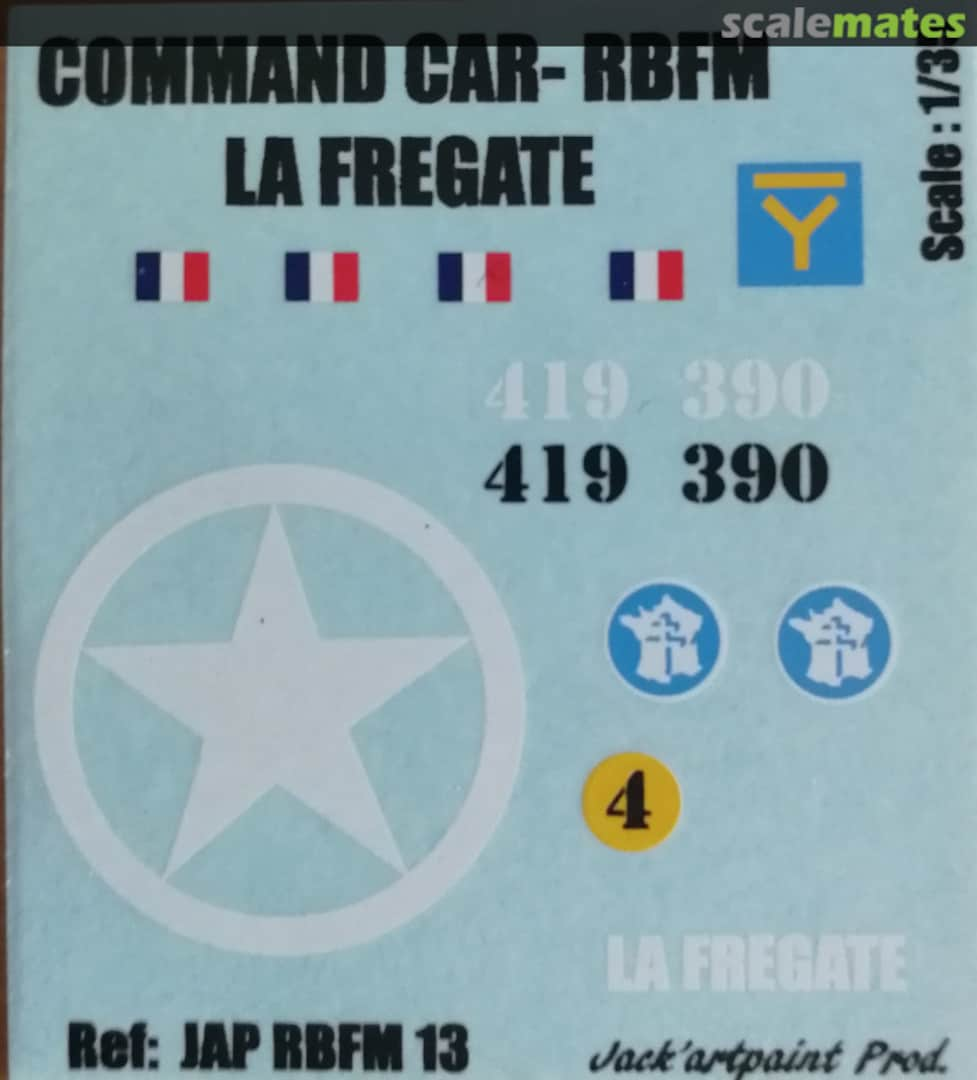 Boxart COMMAND CAR - RBFM LA FREGATE JAB RBFM 13 JACK'ARTPAINT PROD.