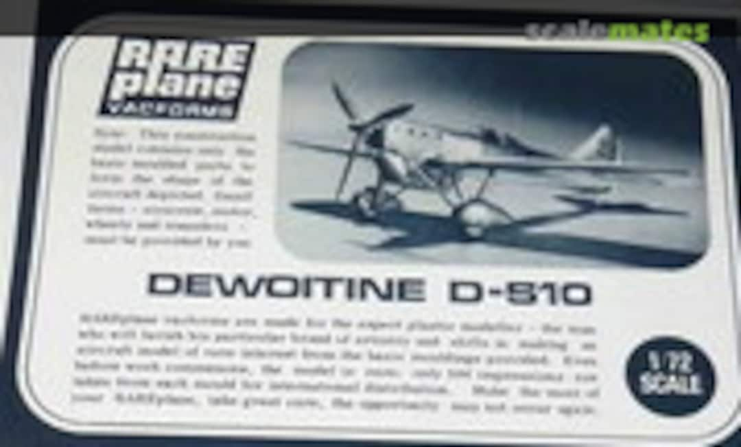 1:72 Dewoitine D.510 (RarePlane )