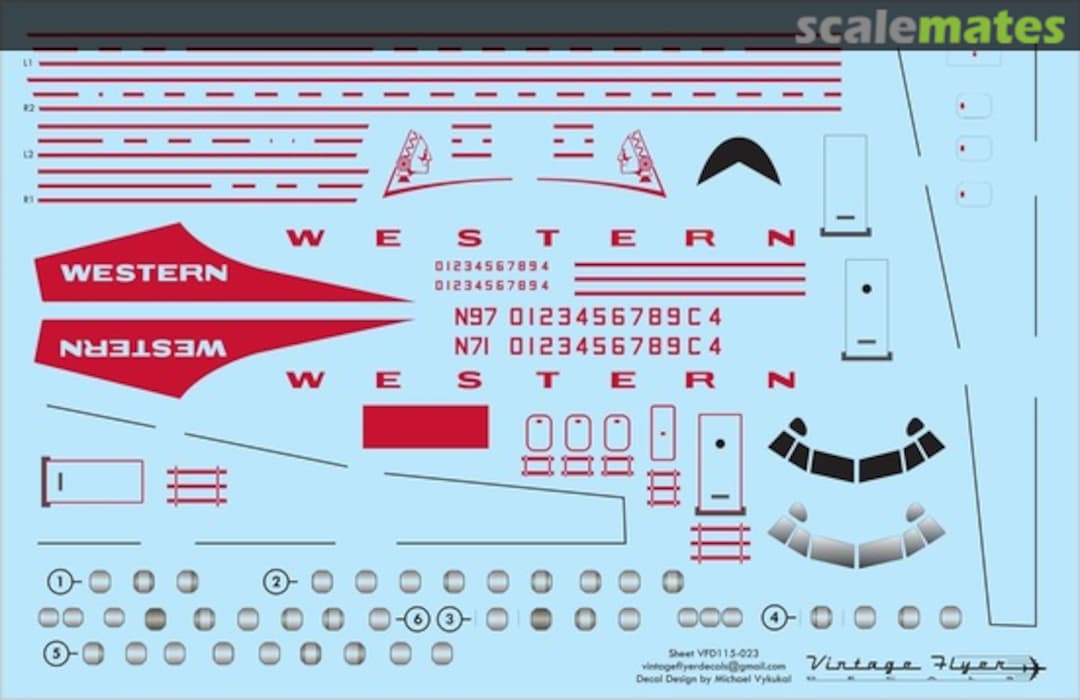 Boxart L-188 Western (Final) VFD144-023 Vintage Flyer Decals