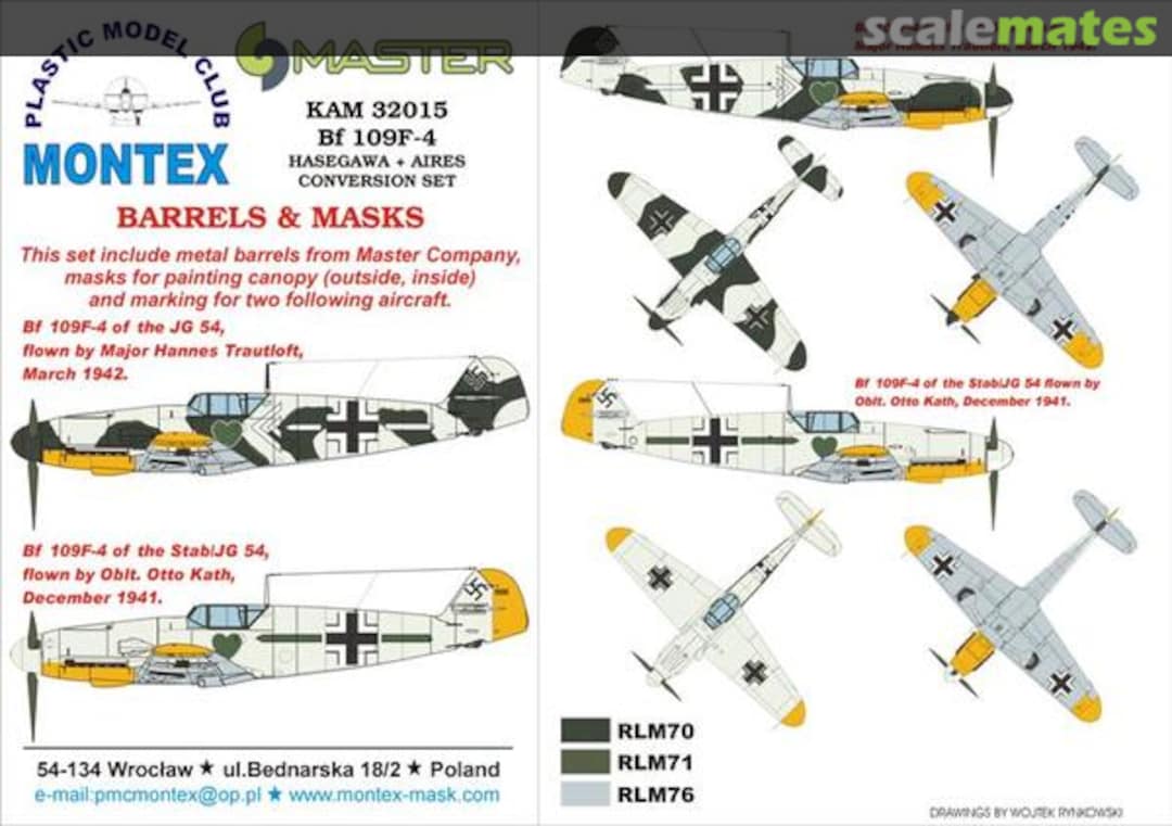 Boxart Bf 109F-4 KAM32015 Montex