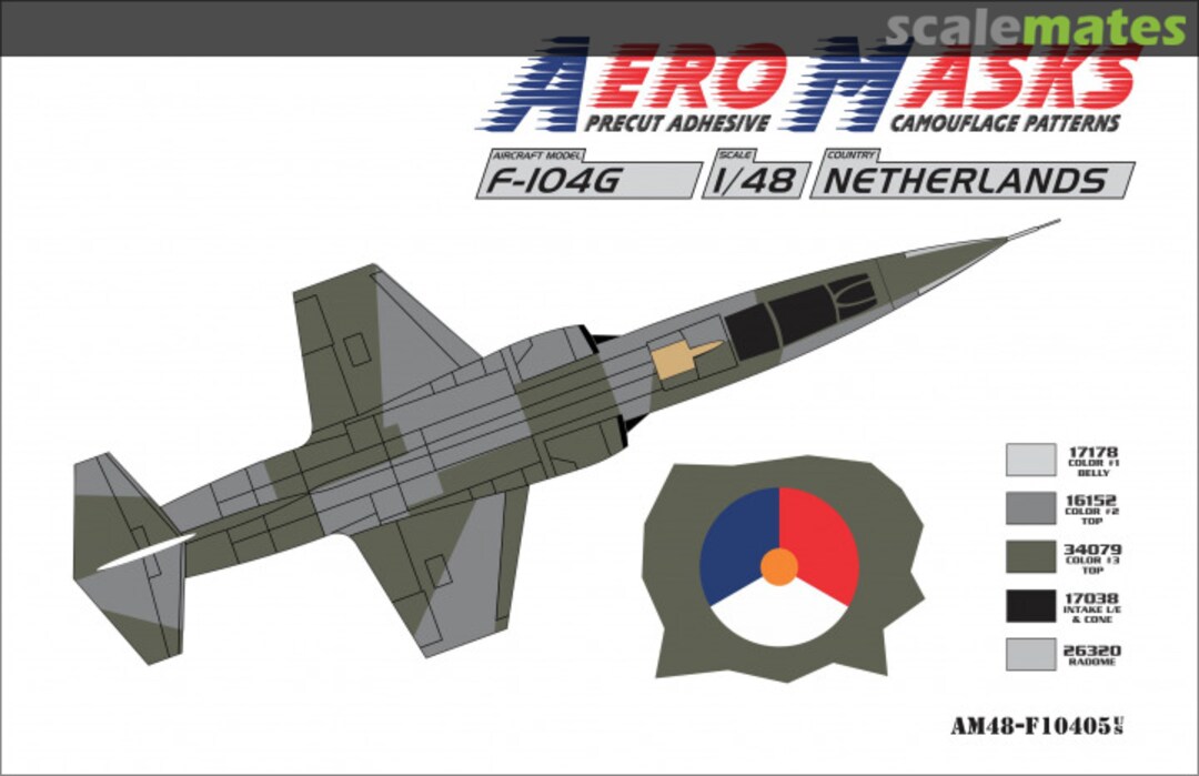 Boxart F-104G Netherlands AM48-F10405 AeroMasks