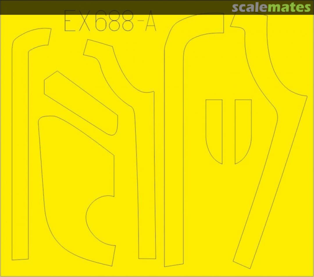 Boxart B-17G antiglare panels (VE production) EX688 Eduard