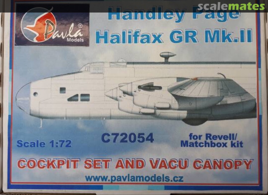 Boxart H.P. Halifax vacu detail set C72054 Pavla Models