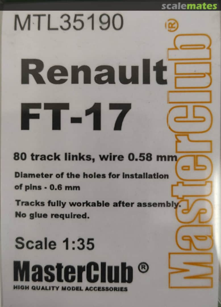 Boxart Tracks for Renault FT-17 MTL35190 MasterClub