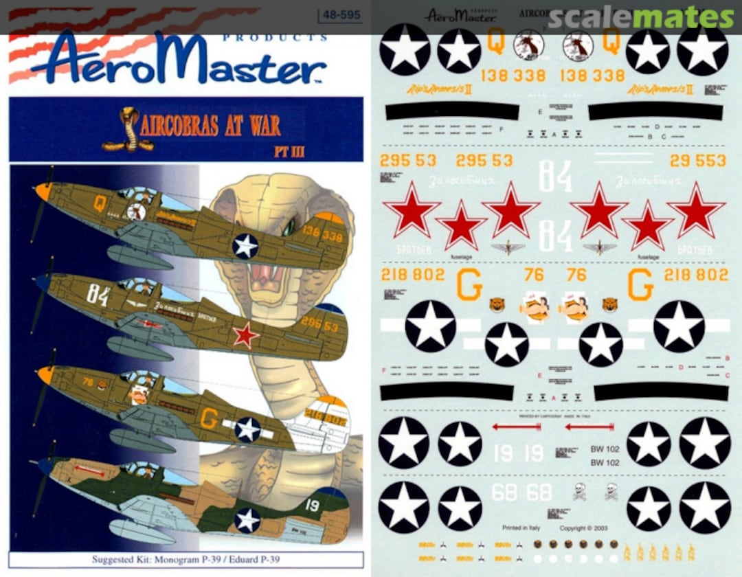 Boxart Airacobras at War 48-595 AeroMaster