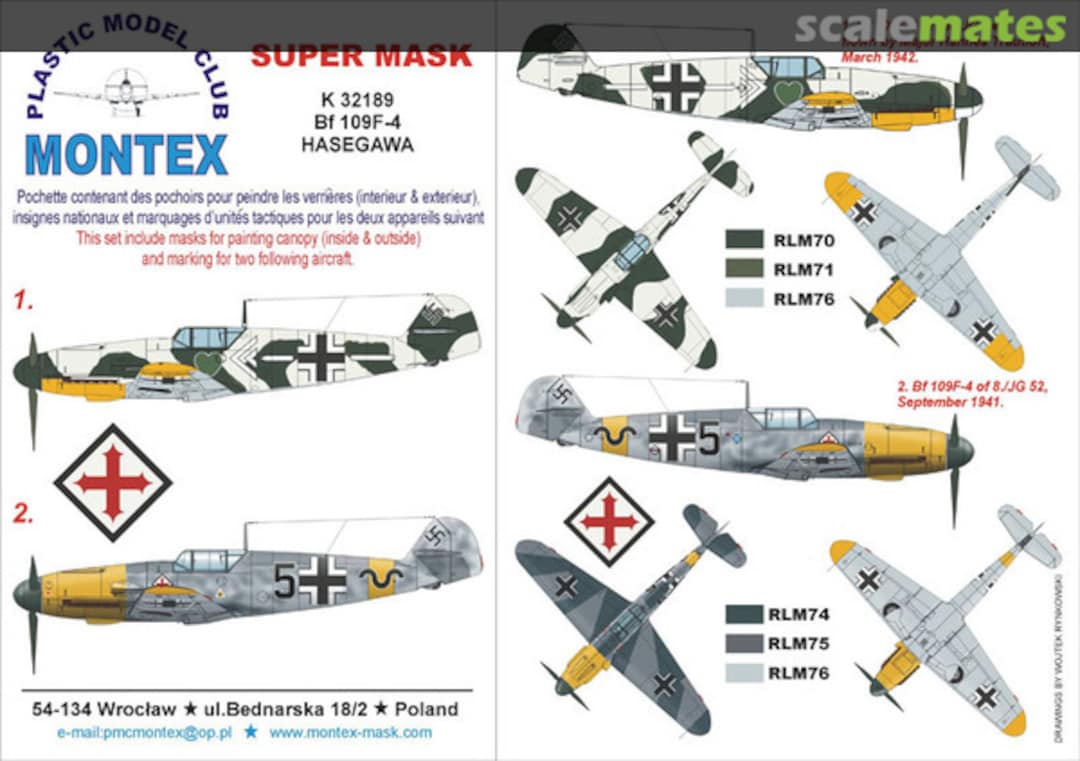 Boxart BF 109F-4 K32189 Montex