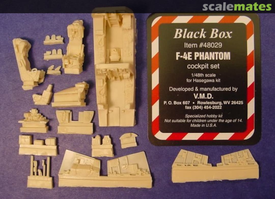 Boxart F-4E Cockpit Set 48029 Black Box