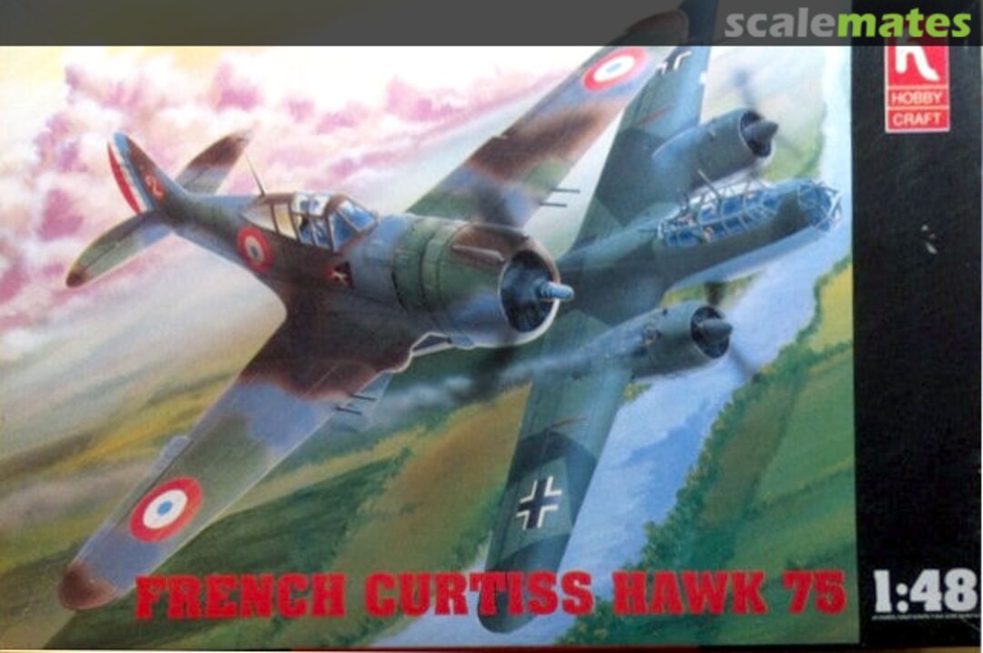 Boxart French Curtiss Hawk 75 HC1560 Hobbycraft