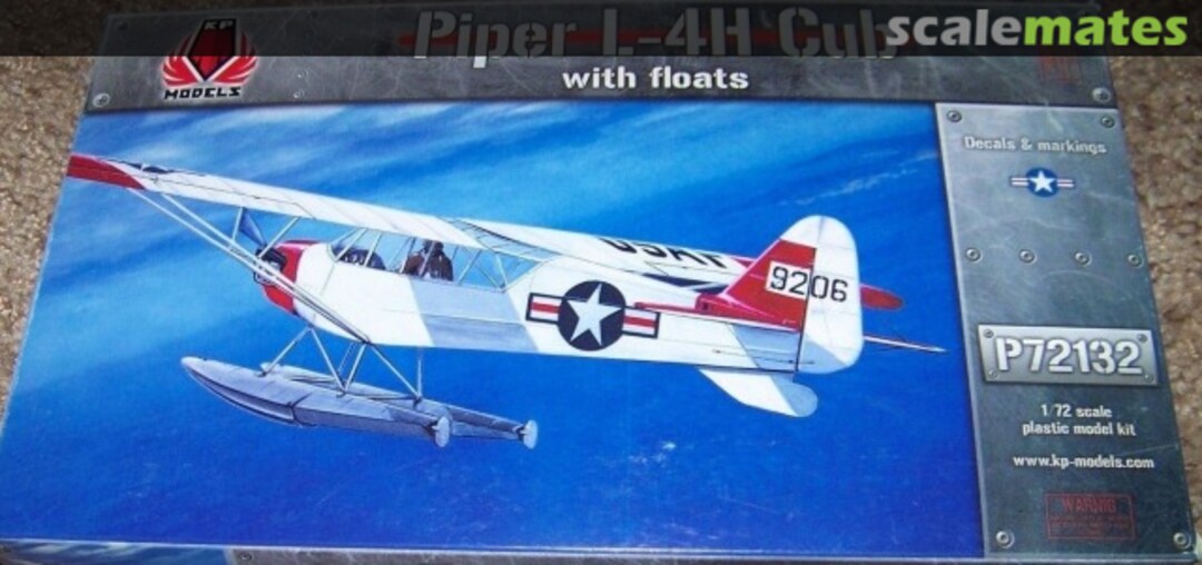 Boxart Piper L-4H Cub P72132 KP Models