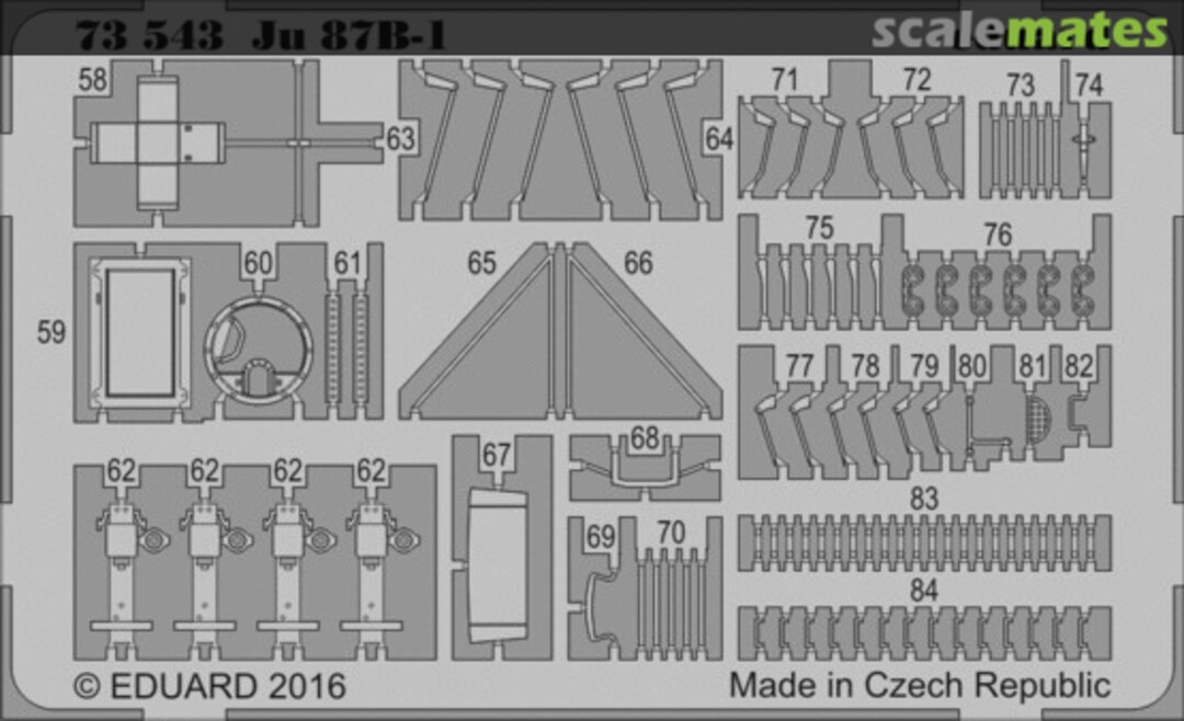 Boxart Ju 87B-1 73543 Eduard