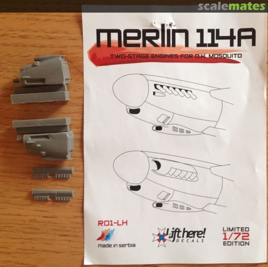 Boxart Merlin 114A R01-LH Lift Here Decals