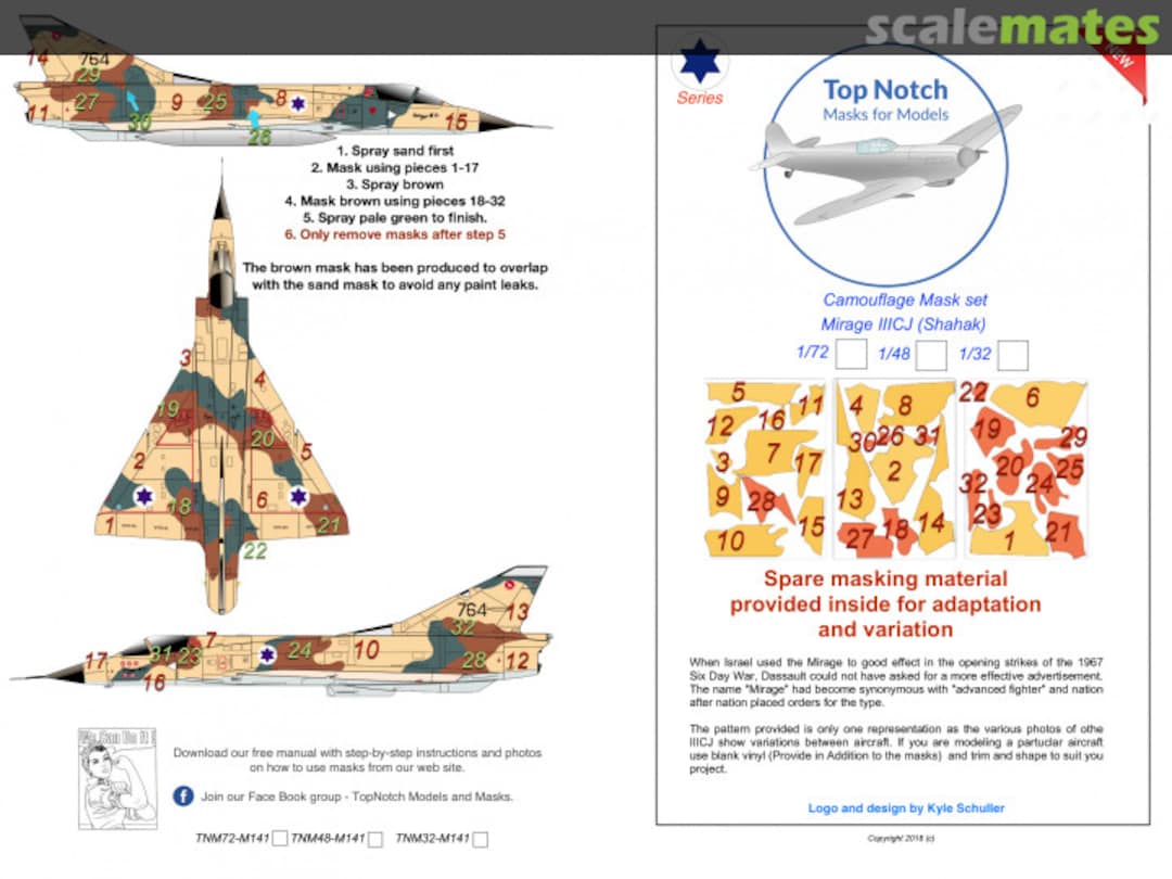 Boxart Dassault Mirage III CJ (Shahak) TMN48-M141 TopNotch