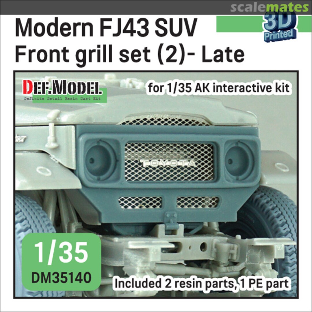 Boxart Modern FJ43 SUV front grill set (2)- Late DM35140 Def.Model