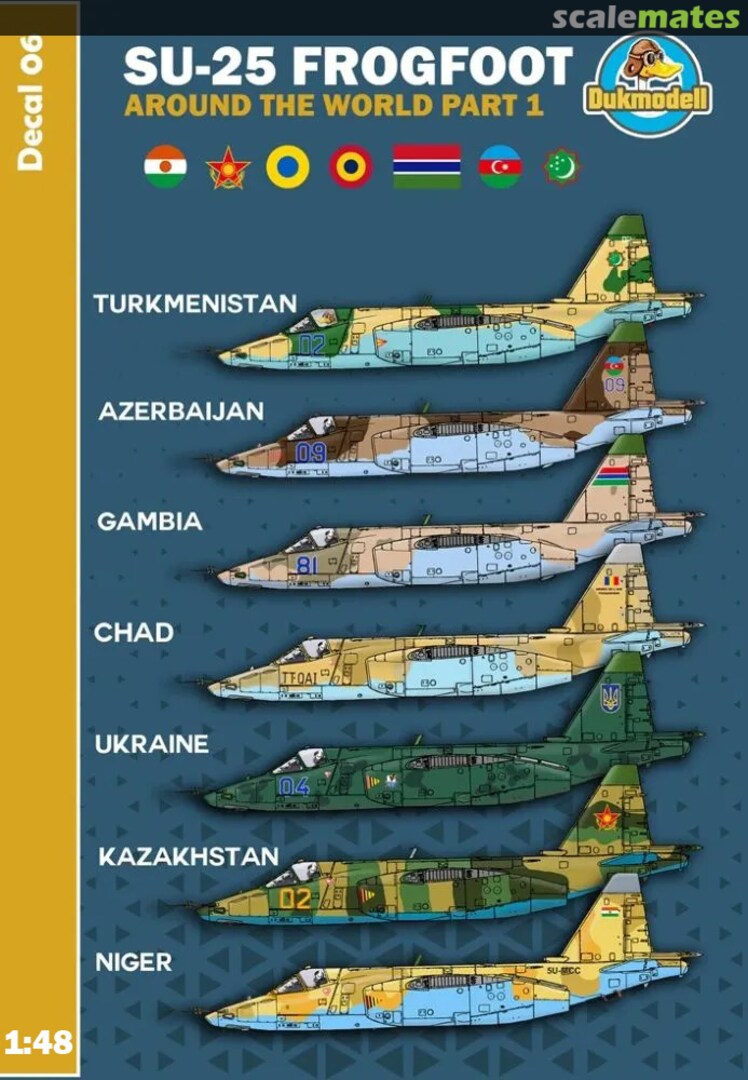 Boxart Su-25 Frogfoot - Arround the World Part.I 1:48 DM.D48006 Dukmodell