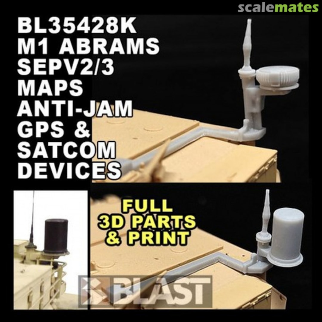 Boxart M1 Abrams SEPV2/3 MAPS ANTI-JAM GPS AND SATCOM Devices BL35428K Blast Models