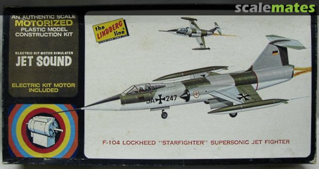 Boxart F-104 Lockheed "Starfighter" Supersonic Jet Fighter 3104M Lindberg