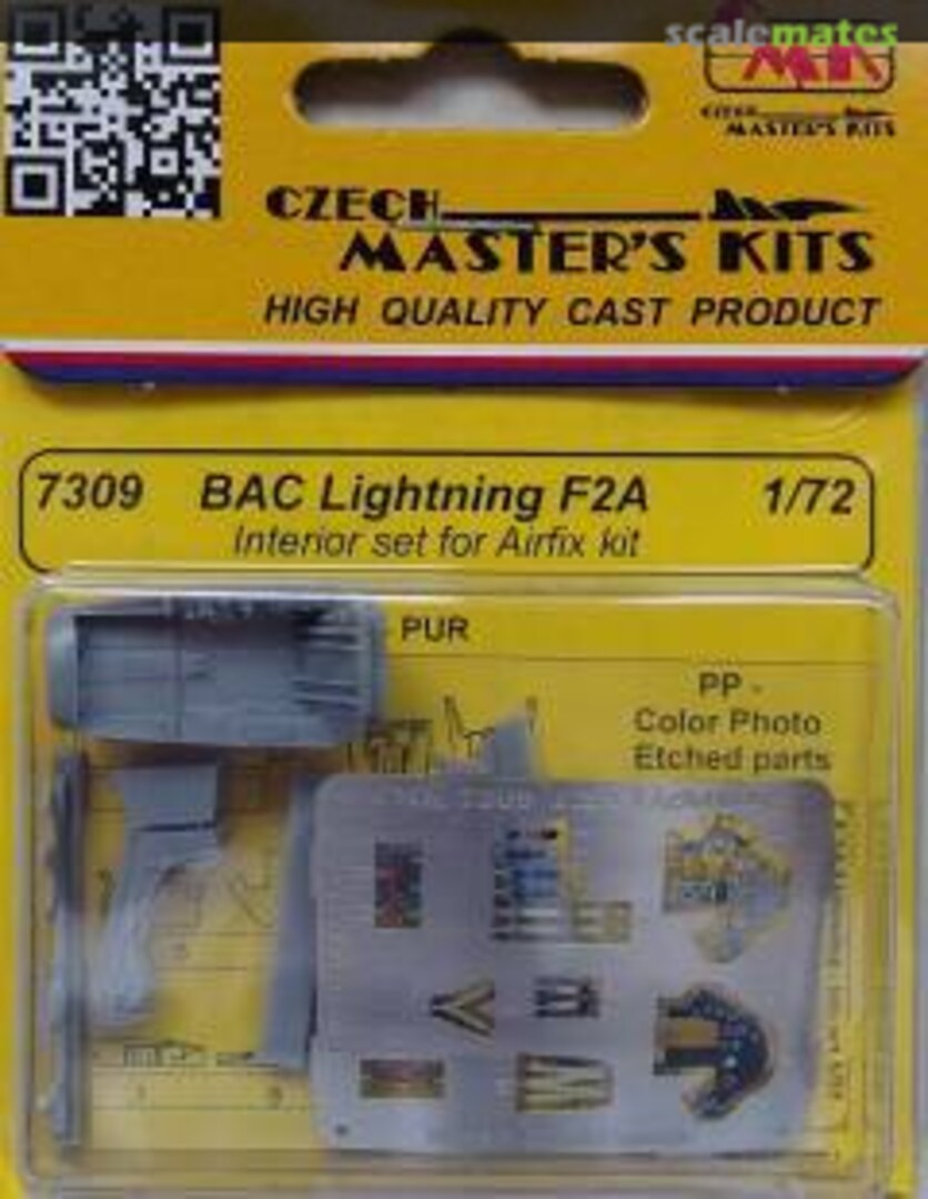 Boxart BAC Lightning F2A interior set 7309 CMK