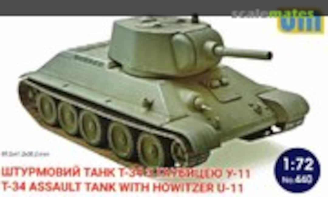 1:72 T-34 Assault Tank with Howitzer U-11 (UM  440)