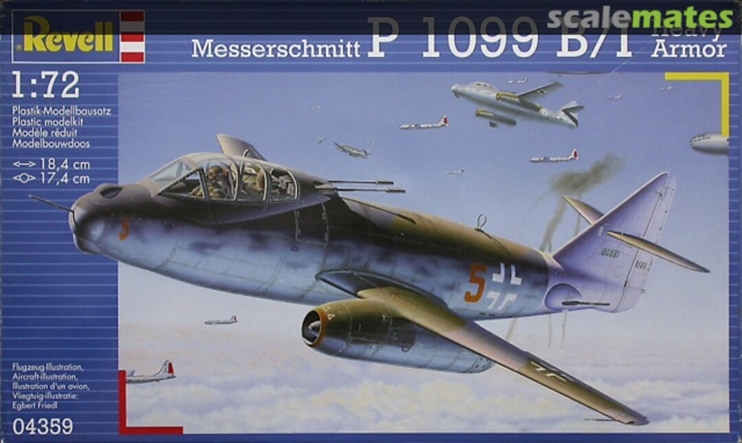 Boxart Messerschmitt P 1099 B/I Heavy Armor 04359 Revell