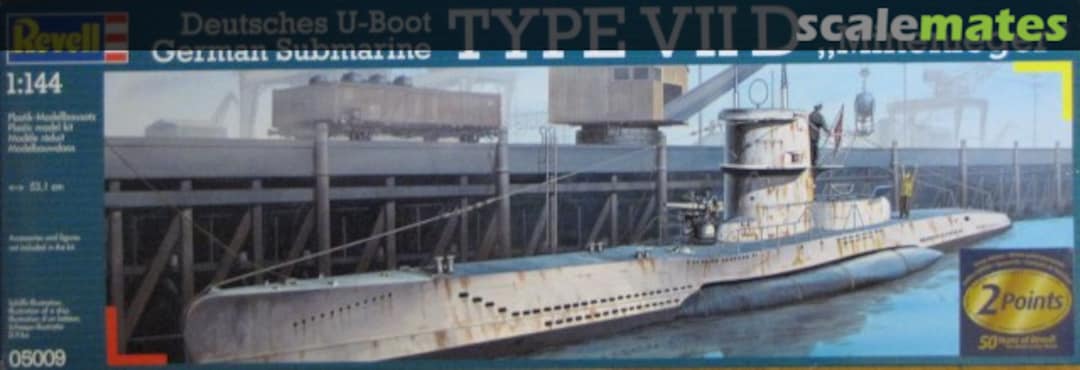 Boxart Deutsches U-Boot Type VII D "Minenleger" 05009 Revell